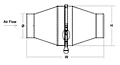 In-Line Spark Trap Drawing